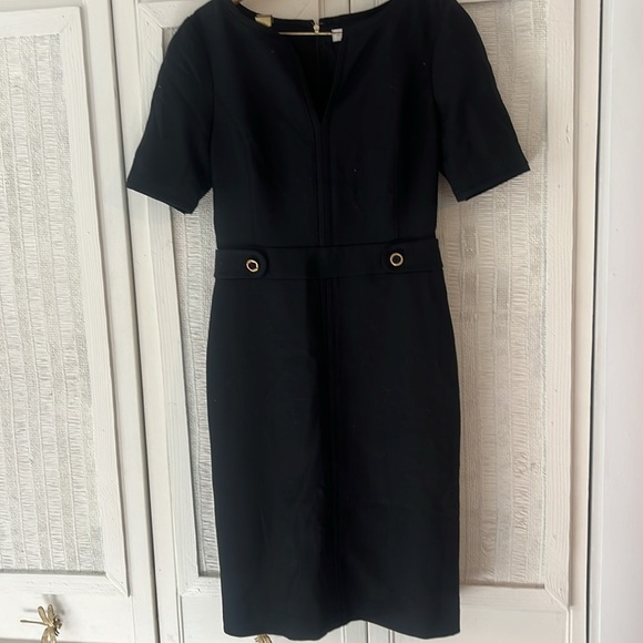 Tory Burch Lydia Sheath Dress Black size 6 - Picture 2 of 7